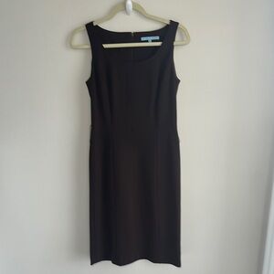 Elegant Brown Sleeveless Dress